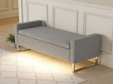 47" Ottoman Storage,Upholstered Entryway Bench for Bedroom and Living Room,End of Bed Bench W5325P427119