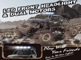 2026 2 Batteries 112 Rock Crawler Rechargeable Off Road Truck 4WD , Metal Shell LED Headlights RC 66571199