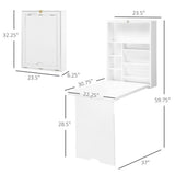 Wall Mount Desk Cabinet-White 03518524