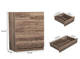 R279-9 Gray Particleboard with Textured Melamine Finish, 66*40*111cm, 42 Drawer Cabinet, Matte Gold 54283956