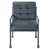 Grey and Sandy Grey Cushion Back Accent Chair B062P185736