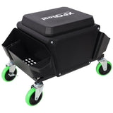 Heavy Duty Mechanic Stool 330lbs Load Capability, Garage Stool Wheels, Rolling Creeper W465P225020