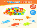 150 PCS Building Blocks Set with Wheels, Learning Toddler Blocks for 3 Years Old 03940932