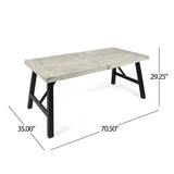 ZUN BETTINA DINING TABLE 56701.00LGBLK