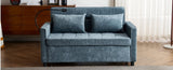 56.9" Loveseat Sofa Pull-out Sofa Bed Sleeper Sofa with a Reversible Backrest Cushion, Side Pockets, N719P208853R