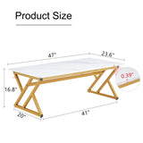 A coffee table made of rock slab material, with a smooth and natural surface that complements the W1151P154282