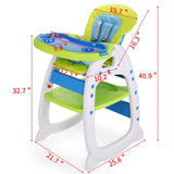Multipurpose Adjustable Highchair for Baby Toddler Dinning Table with Feeding Tray and 5-Point W2181P154926