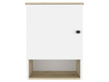 Light Oak and White 1-Shelf Medicine Cabinet B06279994