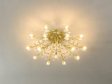 15-Light Chandelier Crystal Ceiling Lamp, 15-Lights Modern Farmhouse Ceiling Ceiling Hanging Light W5008P466522