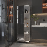 Los Angeles Linen Cabinet, Mirror, Five Shelves B128P148739