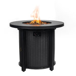 ZUN 30inch Propane Round Fire Table 40000BTU Propane Fire Pit Table 95329613