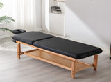 HENGMIGN Stationary Massage Table Treatment Clincal Beauty Bed /PU Spa Bed,Black W21236007