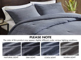 3PCS Full/Queen Twill Washed Comforter Set B035P341112