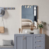 24x36 Inch Silver Metal Framed Rectangular Bathrrom Mirror for Wall. W2203P302742