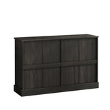 Vintage Black Brown Sideboard with Two Drawers and Four Doors for Living, Bedroom, and Kitchen, W757P234598