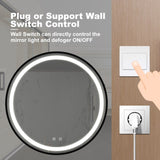 32inch Bathroom Led Classy Vanity Mirror with focused backplane,Black aluminum alloy frame,High W1992P210849