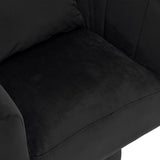 ZUN 360&deg; Swivel Accent Chair, Modern Velvet Fabric Living Room Armchair with Fluffy Cushions, Comfy Wide 27780412