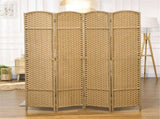 4-Panel 5.6ft Folding Privacy Screen Freestanding Room Divider for Indoor Space 92444375