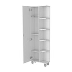 ZUN Los Angeles Linen Cabinet, Five Shelves, One Cabinet, Divisions B128P148737