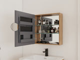 20'' Bathroom Mirror Cabinet with Storage,Wall Mounted Medicine Cabinet with Mirror Door,Adjustable W999P470282