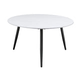 Modern Style Nesting Cocktail Tables and Side Table 3-Piece Occasional Table Set Black Metal Legs B011P232143
