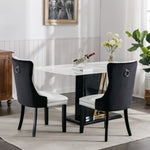 ZUN Furniture,Modern, High-end Tufted Solid Wood Contemporary PU and Velvet Upholstered Dining Chair 42293880