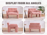 Modern Minimalist Casual Single Armchair Living Room, Bedroom, Office Area Upholstered Chair 46699477