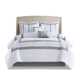 Queen 8 Piece Embroidered Comforter Set B03594957