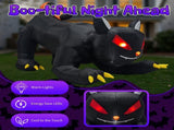 6.5 FT Halloween Inflatables Animated Black Cat with Shakable Head, Outdoorations Blow Up Yard 99885519