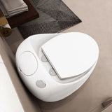 1-Piece 1.28 GPF Single Flush Egg Shape Toilet in Glossy White W2973P248391