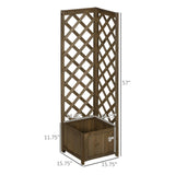 ZUN Wooden Planter、Flower shelf 48434966