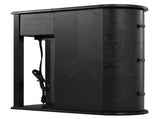 Modern End Table with Hidden Cup Holder Drawer, Charging Station & Pull-Out Side Table, Wooden 70987192
