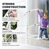 White Step Metal Handrails for Outdoor Steps Stair Railing 82216410