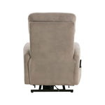 ZUN Power Lift Chair with Massage and Heat Comfort Brown Microfiber Upholstery Living Room Furniture 1pc B011P262310