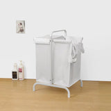 2-Tier Laundry Hamper 110L Large Oxford Basket Sorter with, Lid and Sorting Cards for 19823949
