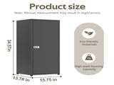 34.6"H Metal Locker Storage Cabinet with Lock, Small Lockable Employees Locker with Adjustable Shelf 01860078
