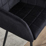 Dining Chairs Set of 2, Upholstered Kitchen Chairs with Comfortable Seat, velvet Dining Chairs with W3112P262802