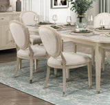 Contemporary Light Oak Finish Chenille Upholstered Wooden Side Chairs Set of 2 Dining Furniture B011P318937