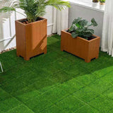 Artificial Lawn 36pcs Interlocking Artificial Grass Tiles For Patio, Balcony, Backyard, Artificial W3022P251833