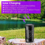Solar Bug Zapper Garden Flame Flying Insect Killer Lamp Torch Mosquito Killer Trap with 2 Light 77455934