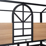 Twin Over Twin Metal Bunk Bed ,Metal Housebed With Slide,Three Colors Available. MF291674AAB