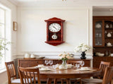 Classic Vintage Grandfather Clock, 18" Wood & MDF Pendulum Wall Clock with Quiet Quartz Movement 64206064
