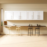 Stackable Wall Mounted Storage Cabinet, 15.75 "D x 35.43" W x 19.69 "H, White W33167278