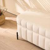 49.21" Wide Upholstered Velvet Storage Soft Bench Footstool Ottoman End of Bed with Metal Legs, Foot W3118P272642