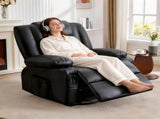 Rocker Recliner Chair with Massage and Heat for Adults,, 360&degSwivel oversize recliner chair with W1521P502262