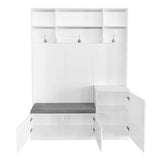 ZUN Elegant Design Hall Tree with Comfort and Storage Solutions, Functional Hallway Shoe Cabinet with 73828182