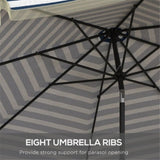 ZUN Outdoor beach umbrella / Sun Umbrella （Prohibited by WalMart） 83904328