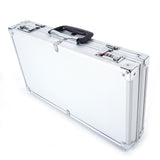 45*25*7.5cm Aluminum New Framed Locking Gun Pistol HandGun Lock Box Hard Storage Carry Case Silver 84542987