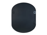 Black 20 x 28 Inch Metal Oval Mirror 70511394