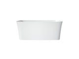 47 Inch Solid Surface Soaking Bathtub - Deep Soak Freestanding Tub T3785P353972